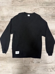 WTAPS FW24 WAFFLE / LS / COTTON 242ATDT-CSM21 Black 華夫格衛衣