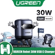 Ugreen Robot 30W USB C Charger GaN PD Fast Charger Block Compact Wall Charger Power Adapter