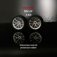 HOTWHEELS Hot Wheels 1:64 bbs cir 9.9mm rubber tires