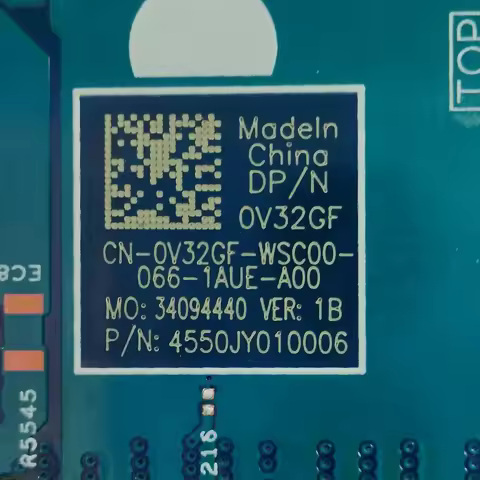 0V32GF Laptop Motherboard For Dell Inspiron 7500 2-IN-1 With i7-10510U CPU 2GB MX330 GPU Notebook Ma