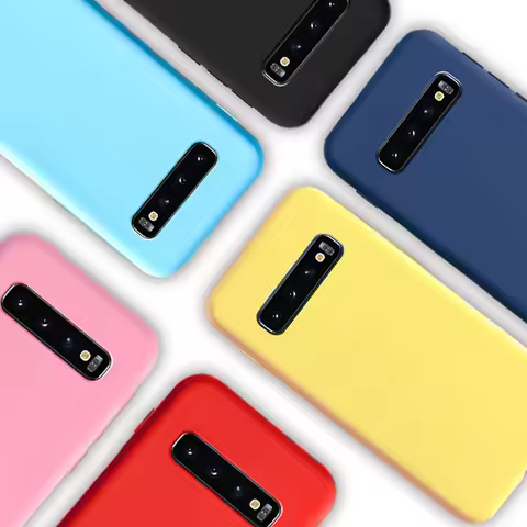 Candy Silicone Phone Case For Samsung galaxy S10 S20 Plus S21 Pro S 21 S7 edge S8 S9 Note 8 9 10 20 