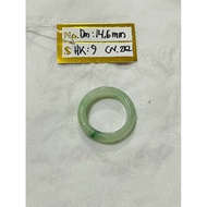 AppleGreen Jade Premium Ring HK9 DM 14.6mm Burma type a (CN222)