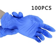 100 Pcs Disposable Nitrile Gloves, Powder Free Thickened Protective Gloves for Laboratory, Kitchen,