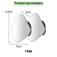 2 Pcs Kaca Spion Tambahan Blind Spot 360 Derajat Mirror Oval Bulat Adjustable Mobil