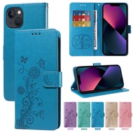 XICCI for IPhone 15 Pro Max 11 12 13 14 Pro Mini XS XR 7 8 8+ SE Phone Case Flower Embossed Butterfl