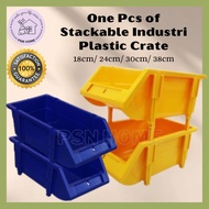 TOYOGO 24cm Stackable Industri Plastic Crate Bakul Plastic