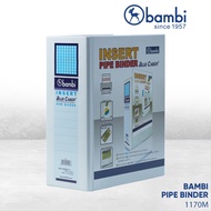 CODE Q3G3 Bambi Pipe Binder A4 EXTRA JUMBO SIZE 1 mm With Full Spine 4 Color Labels 117M