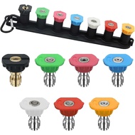 7pcs  Quick Connect Spray Nozzle Water Jet Gun Automobiles And otorcycles High-pressure Nozzle High-