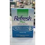 ABBVIE REFRESH PLUS LUBRICANT EYE DROPS 0.4MLx30'S