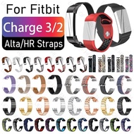 Straps For Fitbit Charge 4 3 2 alta hr strap watch band Stainless Steel Bracelet Milanese silicone