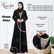 [Promo] Abaya Bordir Piramid Termurah Abaya Syari Abaya Hitam Abaya