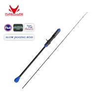 Long-lasting PURELURE Slow Jigging Rod 1.90M 6.35ft Solid Tip Salt water Spinning Baitcasting for Se