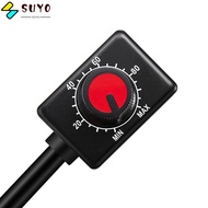 SUYO Low Voltage Passive Dimmer, Copper Red DC 0/1-10V Knob LED Dimmer, Durable Plastic Black PWM Di