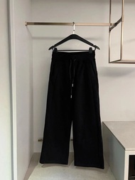 Lulu-x Scub หนาขนแกะเรียงรายกางเกงกีฬาขากว้างสําหรับผู้หญิงกลางแจ้งแฟชั่นฤดูหนาวกางเกงตรงตัด