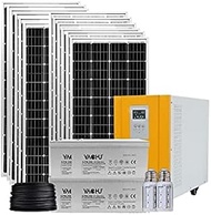 GOWE Complete Solar System 2400W Solar Panel with 6Kw Hybrid Solar Inverter, Batteries, Mounting Z B