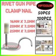 Industrial Steel Nail Gun Wall Fastener Set Rivet Tool Accessories 25mm Nail Suitable for 7.3mm Nail