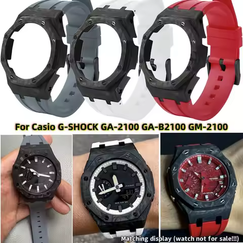 Ga2100 lightweight bezel Mod Kit For Casio GA-2100 GA-B2100 GM2100 watch Casioak Carbon Fiber case F