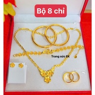 High quality 24.k standard color 8 thread wedding set K025