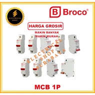 (WHOLESALE) MCBBroco 1P C 2A 4A 6A 10A 16A 20A 25A 32A 40A CURRENT BREAKER MCB BOX/ 1 & 2 GROUP SNI 