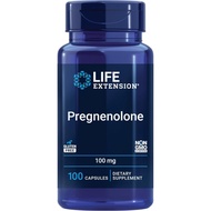 Life Extension Pregnenolone 100 Capsules - Hormone Balance Supplement for Healthy Hormone Levels, 10