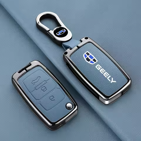 Car Key Case Geely Emgrand EU 7 EC7 EC715 EC718 EC7-RV EC715 EC718-RV GC5 GC6 EC8 SL Keychain Zinc A