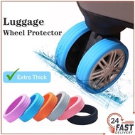 jw001[SG Stock✅]Luggage Wheel Protector Luggage Wheel Cover Luggage Wheel Rubber Replacement Partsluggage Wheel Rubber Ring