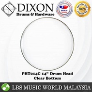 Dixon 14 PHT014C Clear Bottom Resonant Drum Skin Head DrumHead for Snare Tom (PHT014)