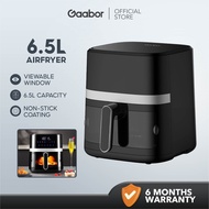 Gaabor Digital Display Air Fryer Viewable Window Icon Multi-Function Menu 6.5L Super Capacity