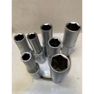 Set of 7 tube tips 7,7cm long - 1/2 CR-V Steel