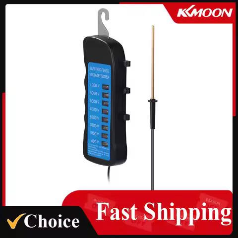 MLD-002 600V-7KV Fence Tester Home Garden Horse Livestock Electric Fence Voltmeter No Need Battery w