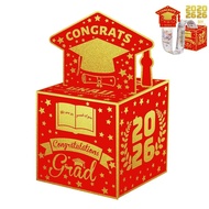Graduation Money Dispenser Box Fun Cash Pull Out Gift For Grad Party T5w7