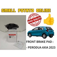 ALAT GANTI KERETA (OEM) DEPAN PAD / FRONT DISC PAD / BRAKE PAD PERODUA AXIA 2023 <<04465-BZ154>>