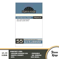 Sleeve Kings Premium Standard THICK Card Game Sleeves (63.5x88mm) -55 Pack, 100 Microns