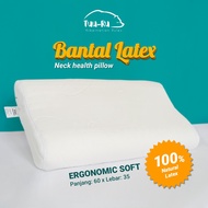 MUURU Ergonomic Soft LATEX Pillow| Ergonomic Neck Health Pillow|100% Natural Latex