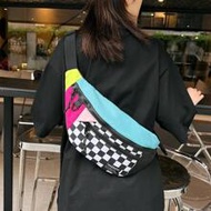 Fashionable Colorblock Women's Fanny Pack, Multicolor Chest Bag With Large Capacity (47cm*11cm*18cm)