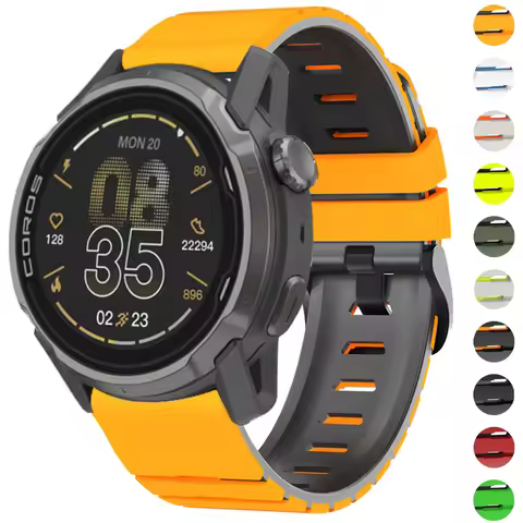 22mm Watch Bracelet Strap for COROS APEX 4 42mm APEX 2 Pro 46mm PACE 3 Soft Silicone Band for CMF Wa