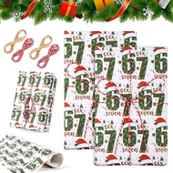 2 Keping 67 Kertas Pembalut Krismas,67 Meme Pembalut Hadiah Krismas,2026 Pembalut Hadiah Percutian L