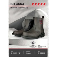 🔥SUPERLOWPRICE🔥【ORIGINAL】🔥BLACK HAMMER🔥 SAFETY SHOES MID CUT ZIP ON - BH 4664 BH4664