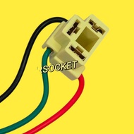 H4 SOCKET H4 P43T HEAD LIGHT BULB SOCKET  ADAPTER WIRING HARNESS CONNECTOR