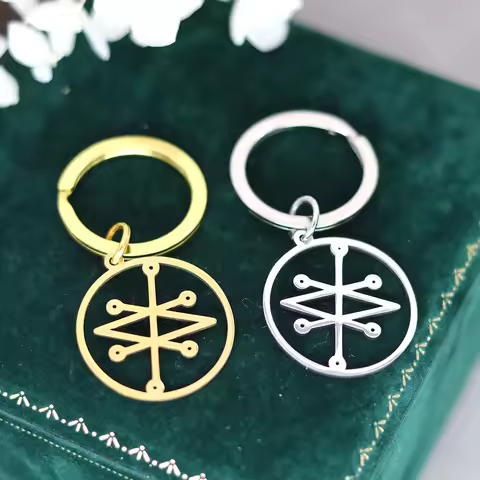 Chandler Seal of Azazel Pendant Azazel Sigil Key Chain Goetia Solomon Demon Seal Charm Sacred Geomet