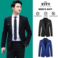 ZITY Blazer Formal Coat Suit Jacket Tuxedo Dinner Jacket for Men Teens Boys Cotton Plus Size Attire