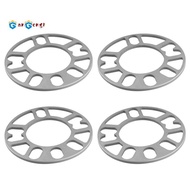 4Pcs Aluminum Wheel Spacers Shims Plate Auto Wheel Spacers 5mm Stud for 4X100 4X114.3 5X100 5X108 5X