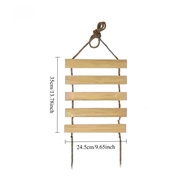 MAODEBEAR Wood Slat Rope Pet Climbing Ladder Cat Climbing Frame Wall Mounted Ladder Pet Furniture Ca
