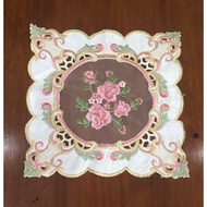 Corner/ bedside table cloth 42x42cm and 30x30cm fabric material