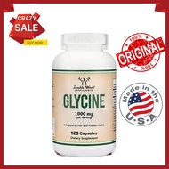 Double Wood Glycine 1000mg Capsules 120ct | Supports Cognitive Clarity & Memory | Daily Supplement