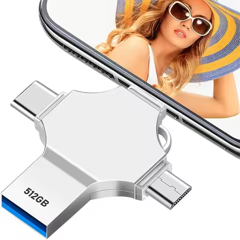 For iPhone OTG 3.0 Flash Drive 256GB 512G for Samsung Pro Plus MAX ipad Mac Multi Functional Externa