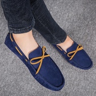 Suede Loafters Men Big Size 48 47 Boat Shoes Slip on Mocasines Hombre Handmade Lazy Shoes Driving Moccasins Casual Office Flats