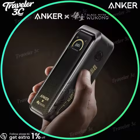 Anker Black Myth Wukong Power Bank Ruyi Rod 20000mAh 220W 140W Fast Charge 3C Certified Flight Safe 