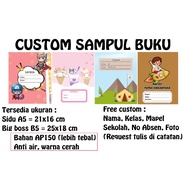 Custom Children's Name Book Cover Elementary School Children's School Book Cover Free Custom Sidu Bi