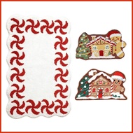 Gingerbread Door Mat Non Slip Cute Christmas Doormat 23.6x13.7 Inch Holiday Outdoor Rug Decor for Po